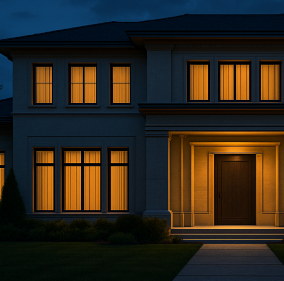House at nighttime